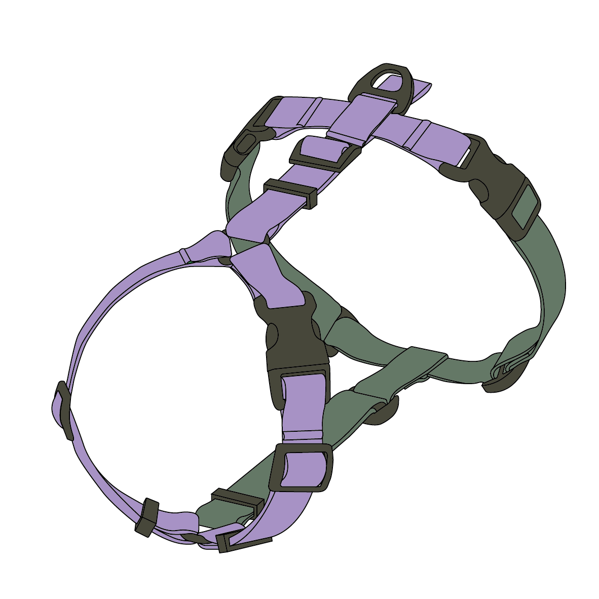 DOUBLE-COLORED HARNESS