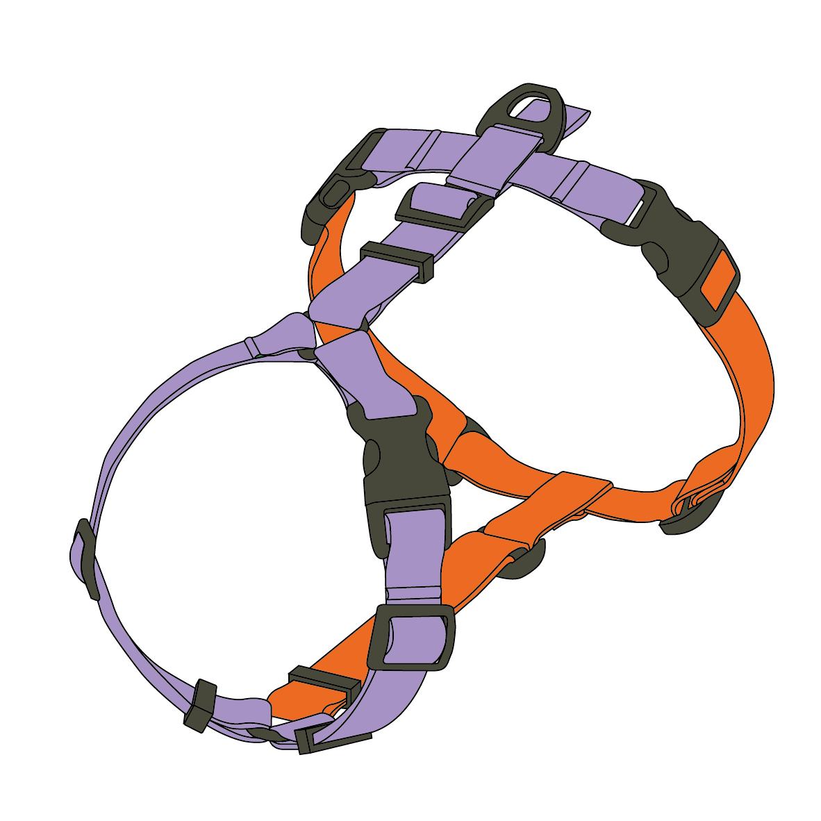 DOUBLE-COLORED HARNESS