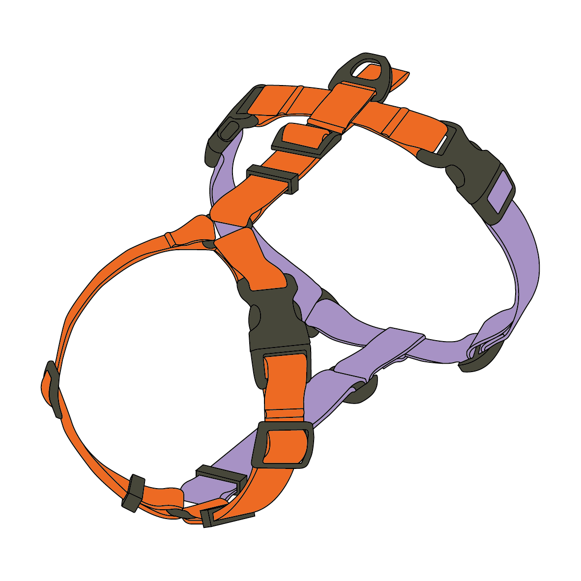 DOUBLE-COLORED HARNESS