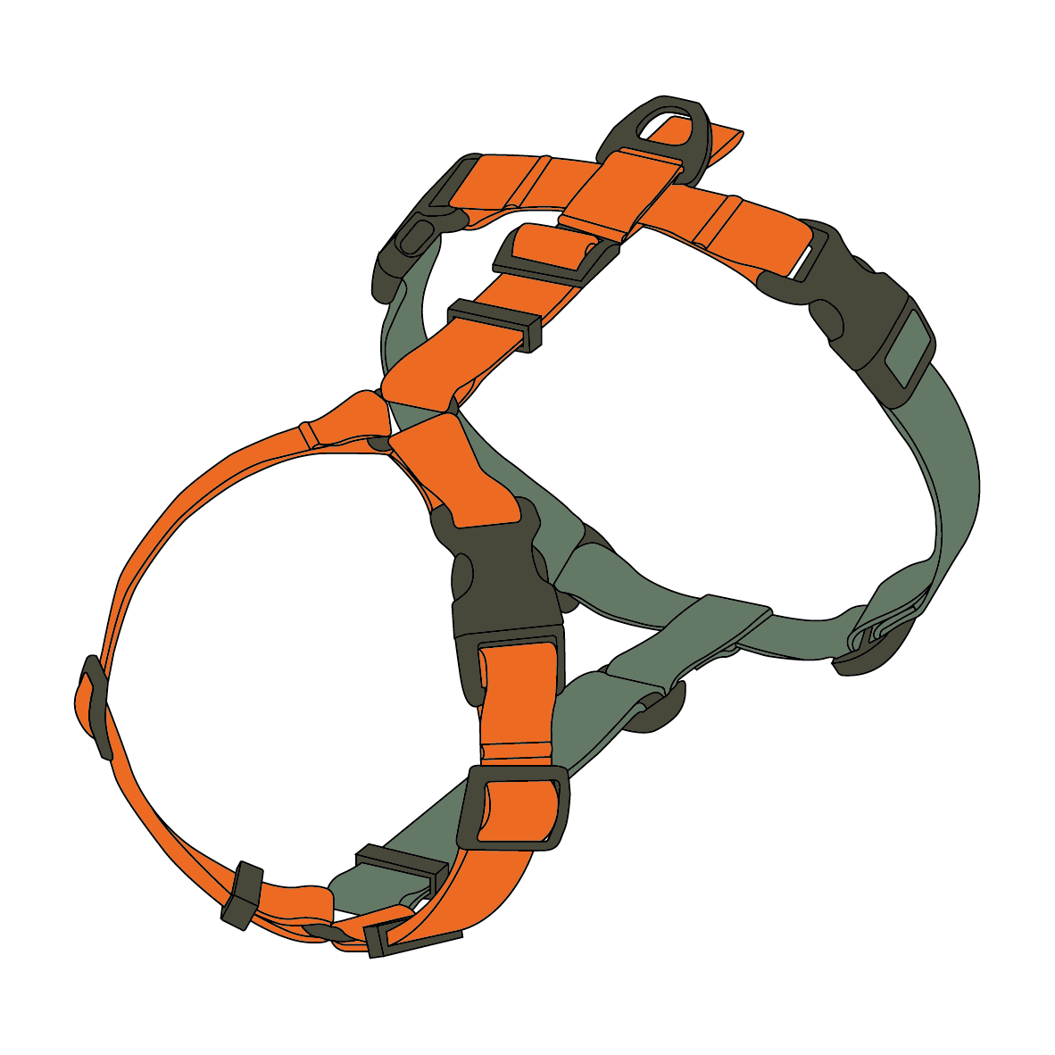DOUBLE-COLORED HARNESS