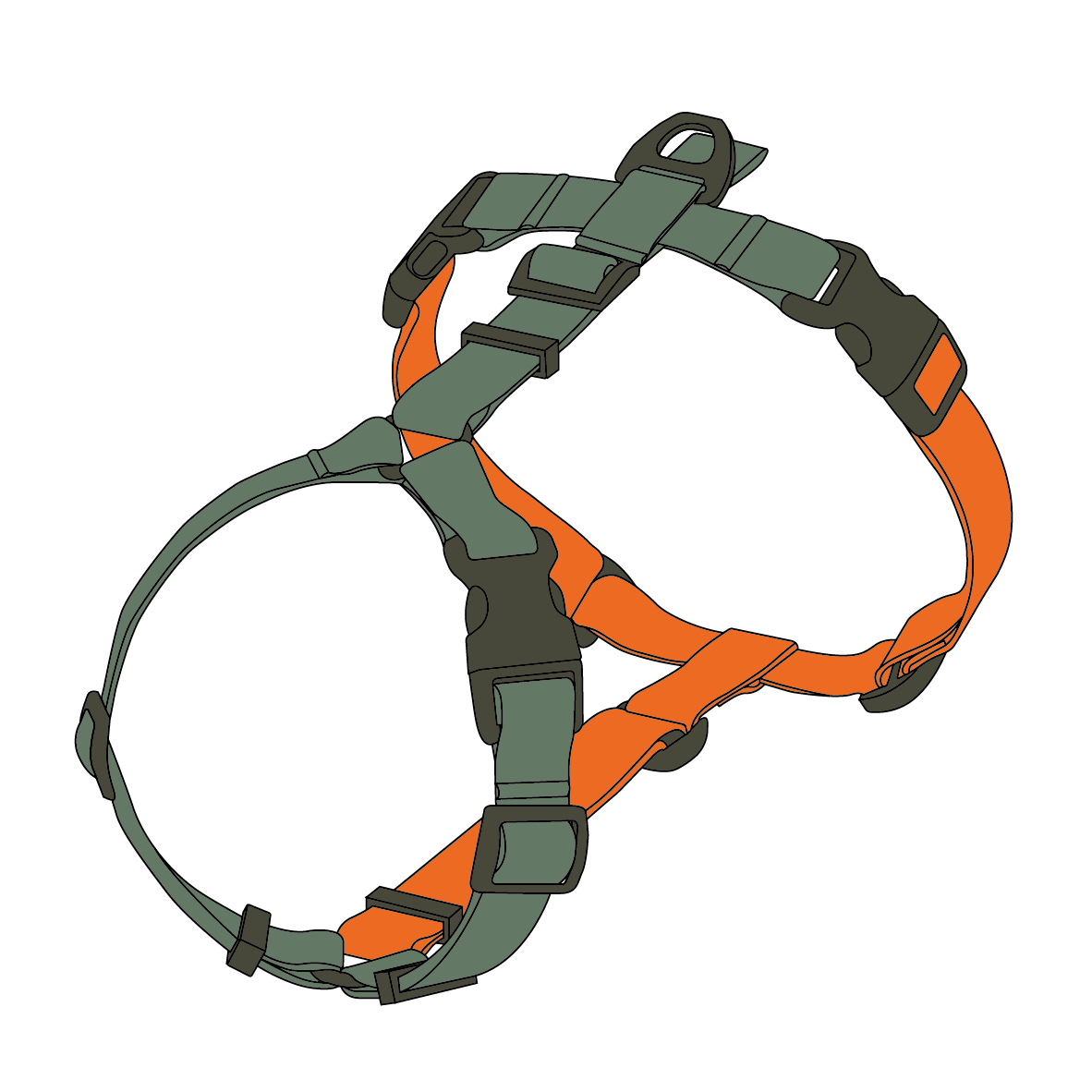DOUBLE-COLORED HARNESS