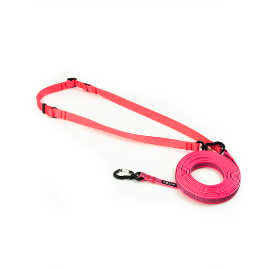 HANDS-FREE RUBBERIZED LEASH | PINK OBSESSION