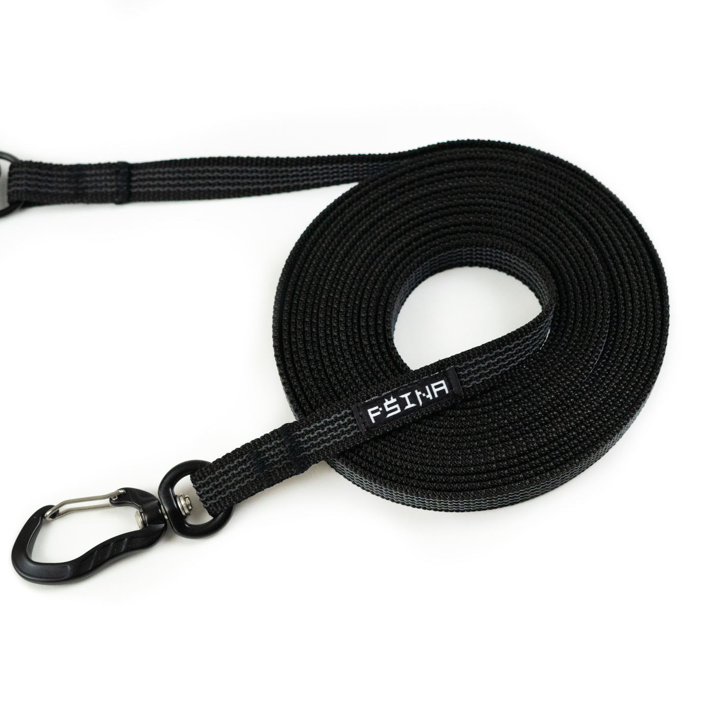 RUBBERIZED LEASH | BLACK PSINA